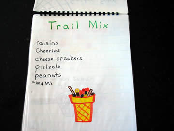 Trail Mix - Explain the recipe