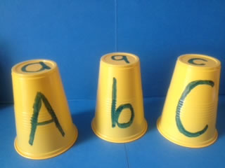 Alphabet Cups